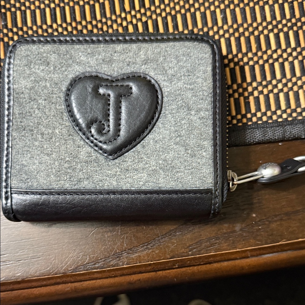 Juicy Couture Black and Gray Key Holder with Heart Accent